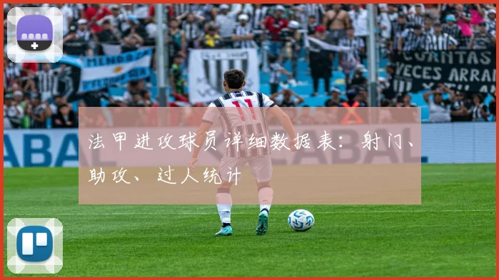 法甲进攻球员详细数据表：射门、助攻、过人统计